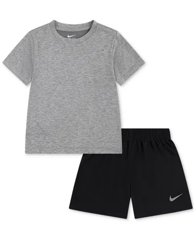 Nike Babies' Toddler Boys Dri-fit T-shirt & Shorts, 2 Piece Set