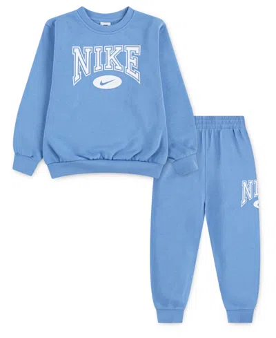 Nike Babies' Toddler Boys Gameday Essentials 2-piece Sweatshirt And Pants Set In Blue
