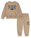 Nike Toddler Boys Gameday Essentials 2-piece Sweatshirt And Pants Set In Brown