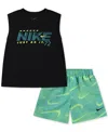 Nike Toddler Boys Rhythm Dri-fit Tank Top & Printed Shorts, 2 Piece Set