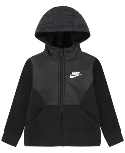 Nike Kids' Toddler Boys Sportswear Full-zip Fleece Hoodie In Charcoal