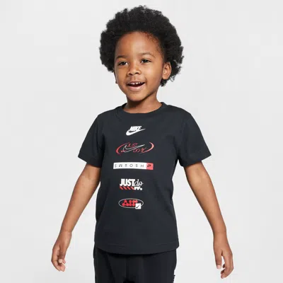 Nike Babies' Toddler Brandmark Stack T-shirt In Black