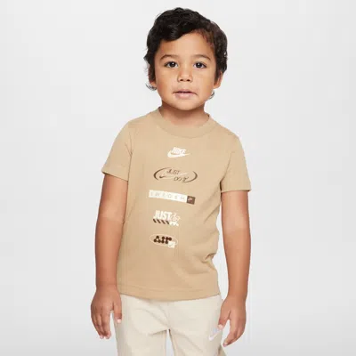 Nike Babies' Toddler Brandmark Stack T-shirt In Brown