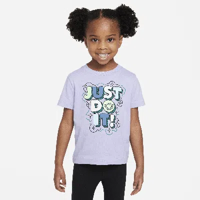 Nike Babies' Toddler Bubble 'just Do It' T-shirt In Purple