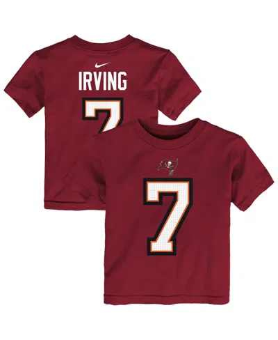 Nike Babies' Toddler Bucky Irving Red Tampa Bay Buccaneers Player Name & Number T-shirt In Brown
