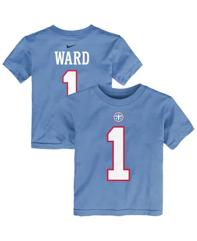 Nike Babies' Toddler Cameron Ward Light Blue Tennessee Titans Player Name Number T-shirt