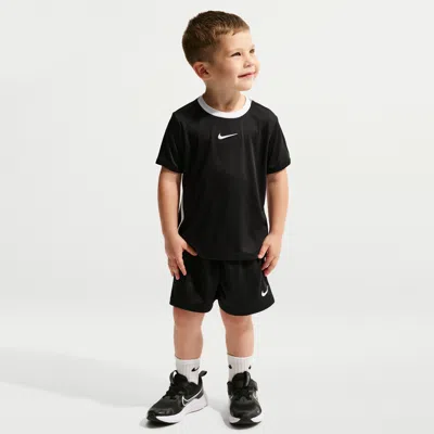 Nike Babies' Toddler Dri-fit 2-piece Sport Shorts Set In Black