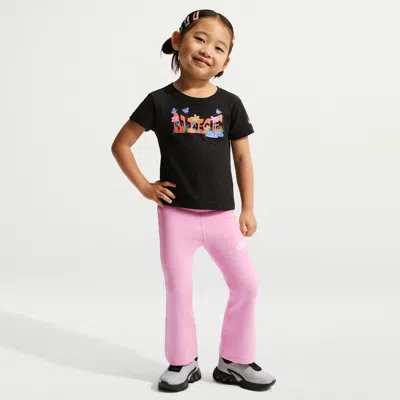 Nike Babies' Toddler Dri-fit Flared Leggings In Pink