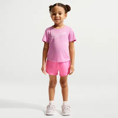 Nike Babies' Toddler Dri-fit One Woven Shorts In Pink