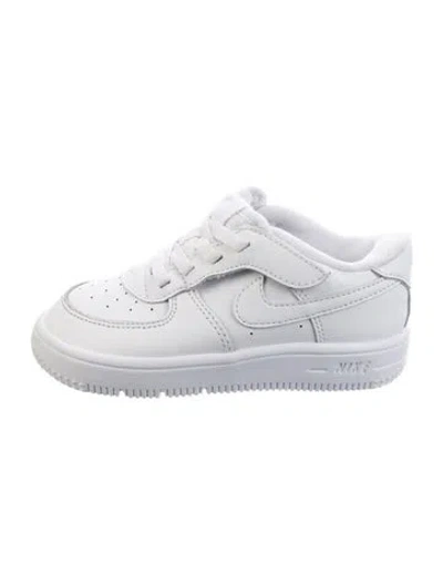 Pre-owned Nike Babies'  Toddler Easy On Force 1 In White