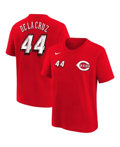 Nike Babies' Toddler Elly De La Cruz Red Cincinnati Reds 2025 Mlb Speedway Classic Name Number T-shirt