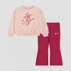 Nike Toddler Girls 2-pc. Legging Set In Red
