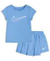 Nike Toddler Girls 2-piece All Day Play Skort Set In Blue Beyond