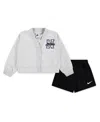 Nike Toddler Girls 2-piece Varsity Prep Cardigan And Skort Set In Gray