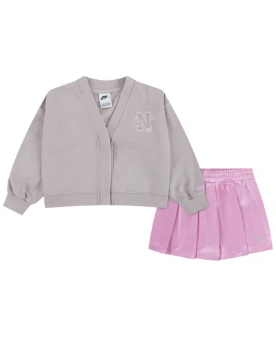 Nike Babies' Toddler Girls' 2t-4t Juxta Top And Skort, 2-piece Set In Multi