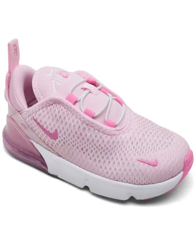 Nike Babies' Toddler Girls Air Max 270 Casual Sneakers From Finish Line In Pink