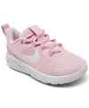Nike Babies' Toddler Girls Star Runner 4 Casual Sneakers From Finish Line In Pink,white