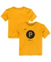 Nike Toddler Gold Pittsburgh Pirates City Connect T-shirt In Gold