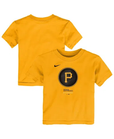 Nike Babies' Toddler Gold Pittsburgh Pirates City Connect T-shirt