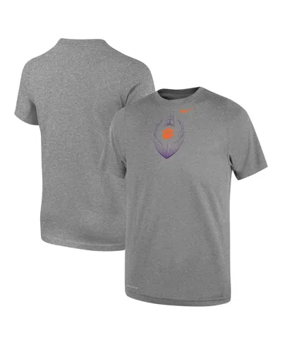 Nike Babies' Toddler Gray Clemson Tigers Legend Football Performance T-shirt