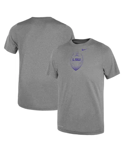 Nike Babies' Toddler Gray Lsu Tigers Legend Football Performance T-shirt
