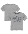 Nike Toddler Heather Gray Philadelphia Eagles 2024 Nfc Champions Locker Room Trophy Collection T-shirt In Heather Gray