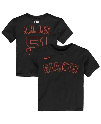 Nike Babies' Toddler Jung Hoo Lee Black San Francisco Giants Name Number T-shirt