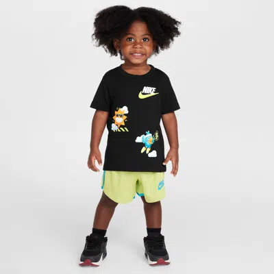 Nike Babies' Toddler Just Believe 2-piece Dri-fit Shorts Set In Green