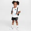 Nike Babies' Toddler Just Believe 2-piece Dri-fit Shorts Set In Black