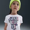Nike Toddler "just Do It" Charm T-shirt In White