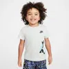 Nike Babies' Toddler "just Do It" Wrap T-shirt In Grey
