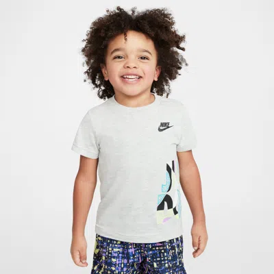 Nike Babies' Toddler "just Do It" Wrap T-shirt In Grey