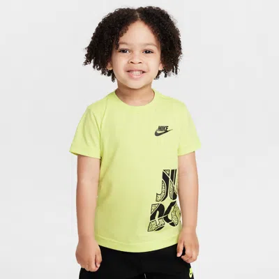 Nike Babies' Toddler "just Do It" Wrap T-shirt In Yellow