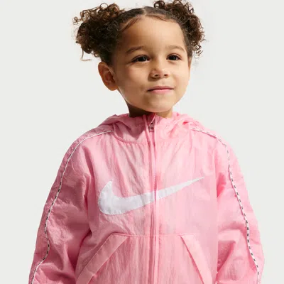 Nike Babies' Toddler Lightweight Translucent Ripstop Jacket In Pink