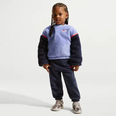 Nike Babies' Toddler Little Creators 2-piece Crew Set In Purple