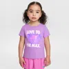 Nike Toddler Lover To The Max Graphic T-shirt In Pink