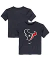 Nike Toddler Navy Houston Texans Primary Logo T-shirt In Blue