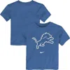 Nike Toddler  Blue Detroit Lions Primary Logo Legend Performance T-shirt In Blue