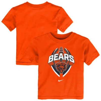 Nike Kids' Toddler  Orange Chicago Bears Icon Legend T-shirt