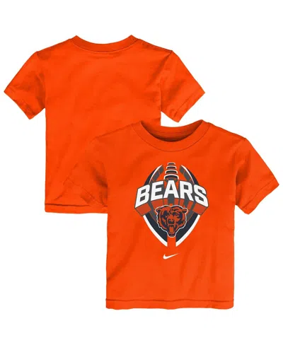 Nike Babies' Toddler Orange Chicago Bears Icon Legend T-shirt