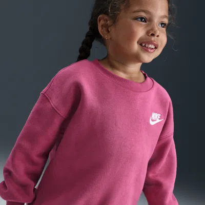 Nike Babies' Toddler Oversized Crew Top In Pink