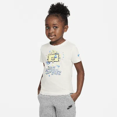Nike Babies' Toddler Palm Tree Hoop Jdi T-shirt In White
