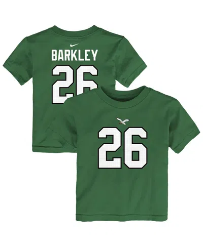 Nike Babies' Toddler Saquon Barkley Kelly Green Philadelphia Eagles Player Name Number T-shirt