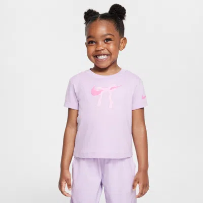 Nike Babies' Toddler Swoosh Ribbon T-shirt In Pink