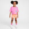 Nike Toddler Wild Flower Boxy T-shirt And Shorts Set