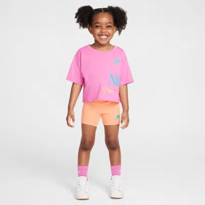 Nike Babies' Toddler Wild Flower Boxy T-shirt And Shorts Set