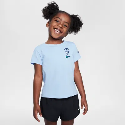 Nike Babies' Toddler "will Shoes Be Mine" T-shirt In Blue