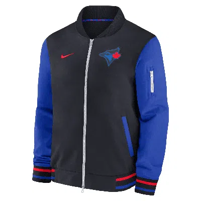 Nike Toronto Blue Jays Authentic Collection City Connect Game Time  Men's Mlb Full-zip Bomber Jacket