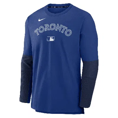 Nike Toronto Blue Jays Authentic Collection Player  Men's Dri-fit Mlb Pullover Sweatshirt