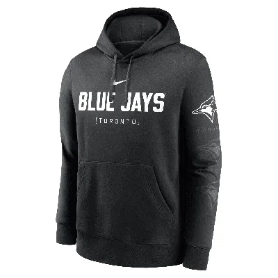 Nike Men's Black Toronto Blue Jays Fashion Club Pullover Hoodie